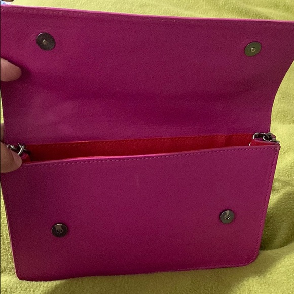 Schutz Pink Leather Shoulder Bag - Picture 10 of 13